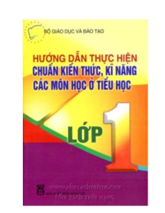 Chuẩn kiến thức kĩ năng môn mĩ thuật – lớp 1