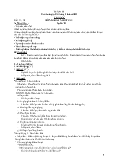 Giáo án dạy khối 2 tuần 13