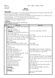 Giáo án dạy lớp 2 tuần 17