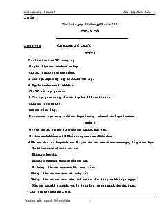 Giáo án lớp 1 buổi 1 - Trường tiểu học B Đồng Hóa