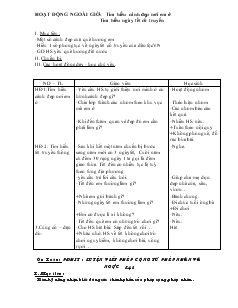 Giáo án Phụ đạo học sinh yếu tuần 22 lớp 2