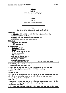 Giáo án lớp 3 - Tuần 13 môn Toán