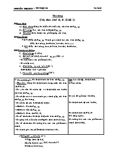 Giáo án lớp 3 - Tuần 14 môn Thủ công Cắt, dán chữ H, U (Tiết 2)