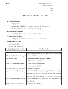 Giáo án Ngữ văn 10 theo chuẩn năm 2010- 2011