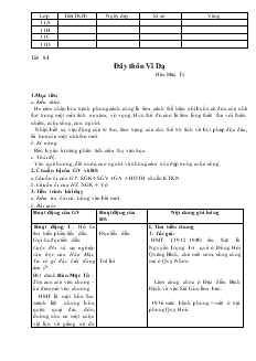 Giáo án Ngữ văn 11 nâng cao Tiết 84- Đây thôn Vĩ Dạ_ Hàn Mặc Tử