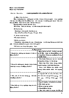 Giáo án Ngữ văn 9 - Tiết 26 đến tiết 30