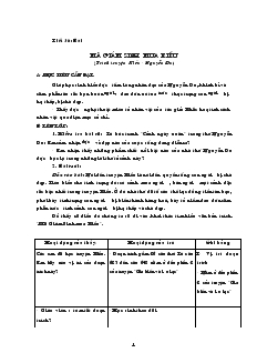 Giáo án Ngữ văn 9 - Tiết 36: Bài mã giám sinh mua kiều