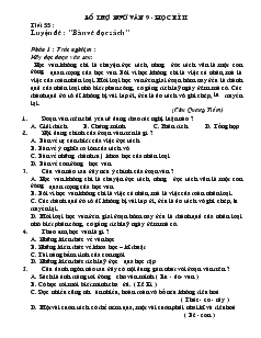 Giáo án Ngữ văn 9 - Tiết 55 đến tiết 76