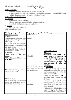 Giáo án Ngữ văn 9 - Tuần 34, tiết 161 đến 164