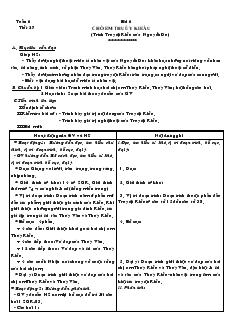 Giáo án Ngữ văn 9 - Tuần 6 - Bài 6 - Tiết 27: Chị em thúy kiều (trích truyện kiều của Nguyễn Du)