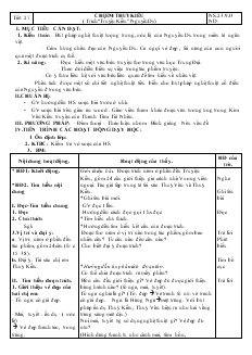 Giáo án môn Ngữ văn lớp 9 - Tiết 27: Chị em Thuý Kiều ( trích “truyện kiều”- Nguyễn Du)