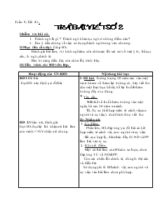 Giáo án môn Ngữ văn lớp 9 - Tuần 9, tiết 45: Trả bài viết số 2