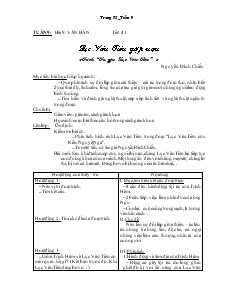 Giáo án môn Ngữ văn lớp 9 - Tuần 9