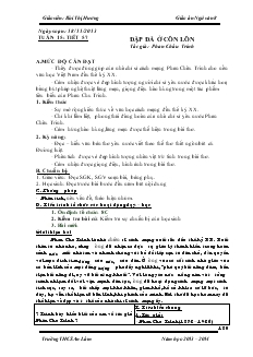 Giáo án ngữ văn 8 Tuần 15 tiết 57- Đập đá ở Côn Lôn