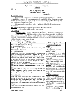 Giáo án Ngữ văn 8 Tuần 25 tiết 97- Nước đại việt ta (trích bình ngô đại cáo)