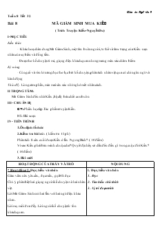 Giáo án Ngữ văn 9 - Tiết 32 đến tiết 40