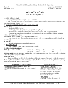 Giáo án Ngữ văn lớp 8 Tiết 9, 10 Tức nước vỡ bờ (trích tắt đèn - Ngô Tất Tố )