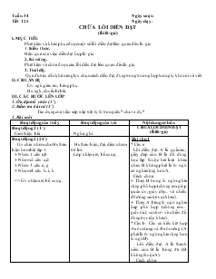 Giáo án Ngữ văn lớp 8 Tuần 34 Tiết 125 Chữa lỗi diễn đạt (lỗi lô-gíc)