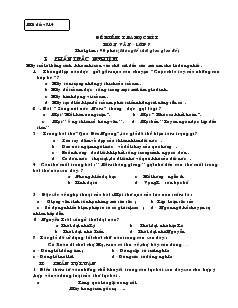 Đề kiểm tra học kì I môn Văn lớp 7 - Mã đề: v714