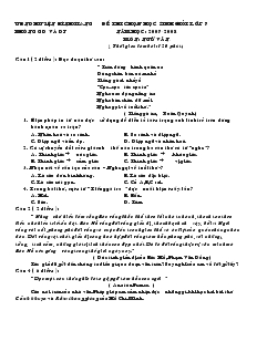 Đề thi chọn học sinh giỏi lớp 7 năm học: 2007 - 2008. môn: Ngữ Văn