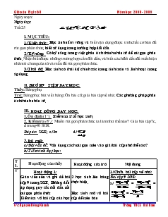 Giáo án Đại số 8 Tiết 25 Luyện Tập
