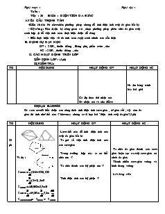 Giáo án Đại số 8 Tiết 36 Bài 6 Diện tích đa giác
