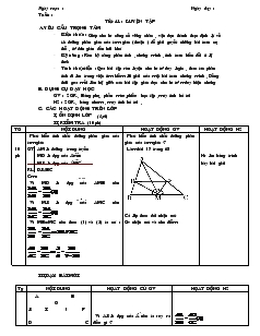 Giáo án Đại số 8 Tiết 41 Luyện tập