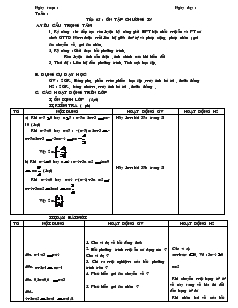 Giáo án Đại số 8 Tiết 65 Ôn tập chương IV