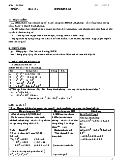 Giáo án Đại số 8 trọn bộ