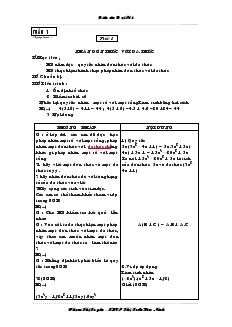 Giáo án Đại số 8 Tuần 1 trường THCS Thị Trấn Yên Ninh
