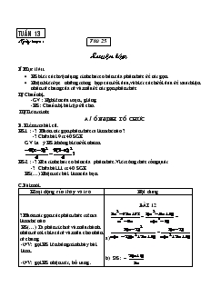 Giáo án Đại số 8 Tuần 13 Tiết 25 Luyện tập