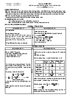 Giáo án Đại số lớp 8 Tiết 52 Luyện tập (giải bài toán bằng cách lập phương trình tiết thứ nhất)