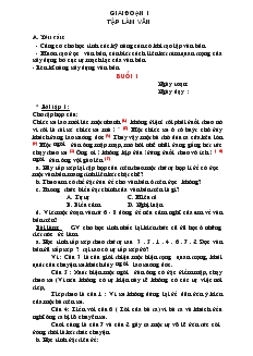 Giáo án dạy chiều môn Ngữ văn 7