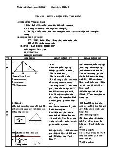 Giáo án Hình học 8 Tiết 28 Bài 3 Diện tích tam giác