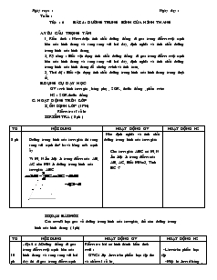 Giáo án Hình học 8 Tiết 6 Bài 4 Đường trung bình của hình thang