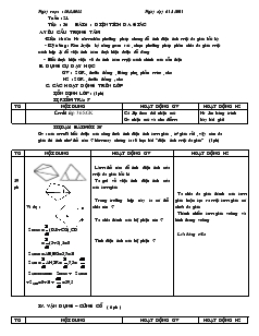 Giáo án Hình học 8 Tuần 21 Tiết 36 Bài 6 Diện tích đa giác