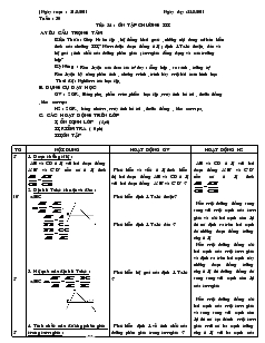 Giáo án Hình học 8 Tuần 30 Tiết 54 Ôn tập chương III