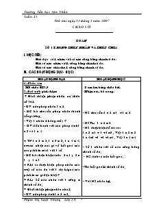 Giáo án Lớp 2 Trường Tiểu học Văn Nhân