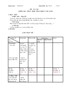 Giáo án môn Ngữ văn 7 (Chuẩn kiến thức kỹ năng) - Tiết 131, 132: Kiểm tra tổng hợp tổng hợp cuối năm