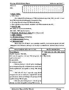 Giáo án môn Ngữ văn 7 (Chuẩn kiến thức kỹ năng) - Tiết 115: Tìm hiểu chung về văn bản hành chính