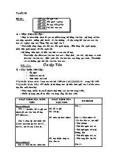 Giáo án môn Ngữ văn 7 (Chuẩn kiến thức kỹ năng) - Tuần 31