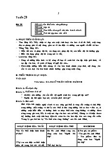 Giáo án môn Ngữ văn 7 (Chuẩn kiến thức kỹ năng) - Tuần 29