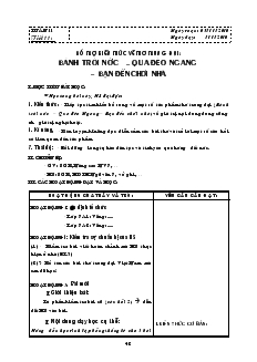 Giáo án môn Ngữ văn 7 - Học kỳ I - Tuần 11 - Tiết 11: Bánh trôi nước – Qua đèo ngang – Bạn đến chơi nhà