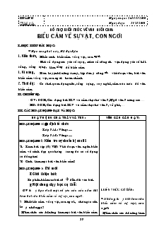 Giáo án môn Ngữ văn 7 - Học kỳ I - Tuần 15 - Tiết 15: Biểu cảm về sự vật, con người