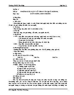 Giáo án môn Ngữ văn 7 - Tiết 10: Những câu hát về tình yêu quê hương, đất nước, con người - Trường THCS Tân Hiệp