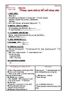 Giáo án môn Ngữ văn 7 - Tiết 111: Tiếng Việt - Dùng cụm chủ-Vị để mở rộng câu