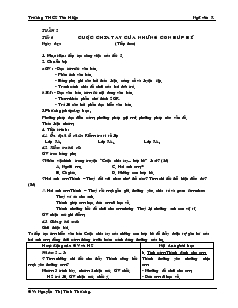 Giáo án môn Ngữ văn 7 - Tiết 6: Cuộc chia tay của những con búp bê (Tiếp) - Trường THCS Tân Hiệp