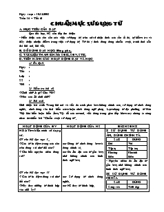 Giáo án môn Ngữ văn 7 - Tuần 16 – Tiết 61: Chuẩn mực sử dụng từ