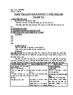 Giáo án môn Ngữ văn 7 - Tuần 21 – Tiết 81: Tinh thần yêu nước của nhân dân ta