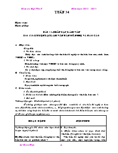 Giáo án môn Ngữ văn 7 - Tuần 34 năm 2012 - 2013